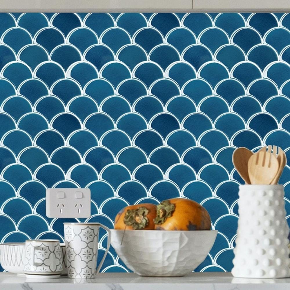 Selbstklebende 3D-Wandaufkleber PVC Wasserdicht Imitation Wandfliesen Hitzebeständig Abziehen und Aufkleben Küchenrückwand