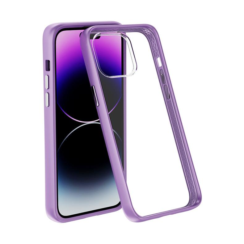 Aplicable A Funda Para Teléfono Apple Botones Metálicos iPhone15pro Desmontable Anticaídas TPU Engrosado Funda Protectora Dos en Uno