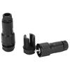 2Pcs Niederspannungs-Drahtverbinder Nylon Messing für Landschaftsbeleuchtung Außenstrahler