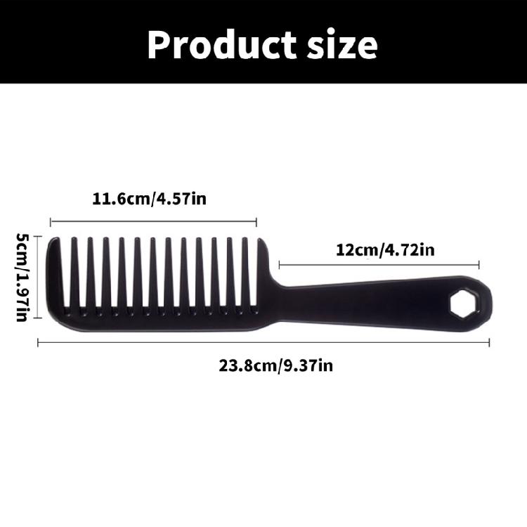 Fashion Wide Tooth Comb for Gentle Hair Management Elegant Hair Styling Tool for Travel and Daily Use
