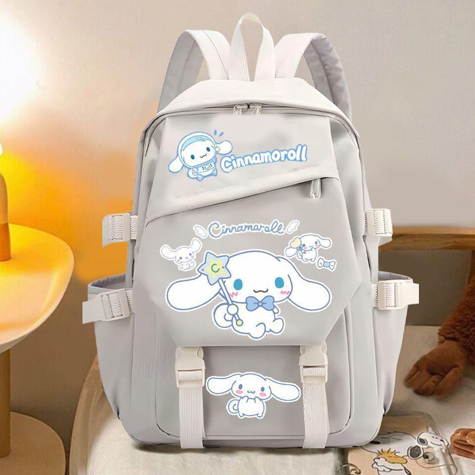 3-delige Schoolrugzakset voor Studenten Grote Capaciteit Oxford Stof Schooltas met Schouderband en Etui Kuromi school bag