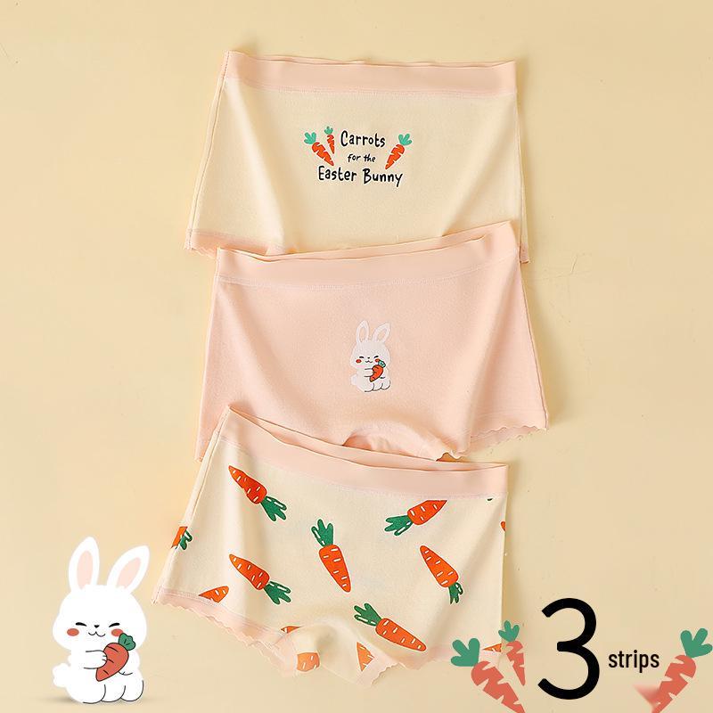 Girls' Cotton Triangle and Mid-Length Briefs – Class A, Comfortable Non-Pinching Design