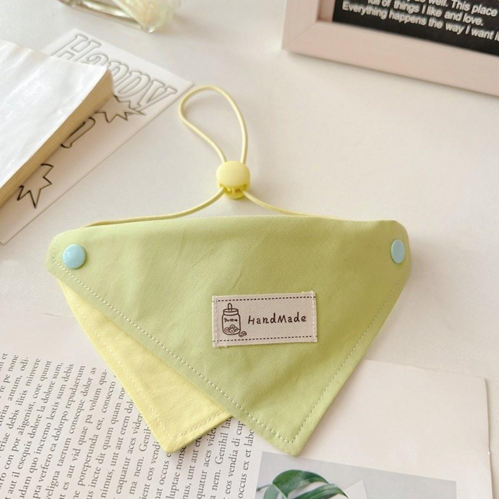 Adjustable Dog Bibs Soft Pet Bandana NEW Dog Triangle Bibs for Small Medium Puppy Cat M зелёный