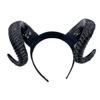 Übertriebene Simulation von Hörnern Halloween Kopfschmuck Teufelshörner Persönlichkeit Verkleidungs-Requisiten Dunkle Cosplay-Accessoires Damen P49