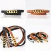 Fashion Ladies Pu Leather Belt With Chain Buckle For Casual And Office Wear