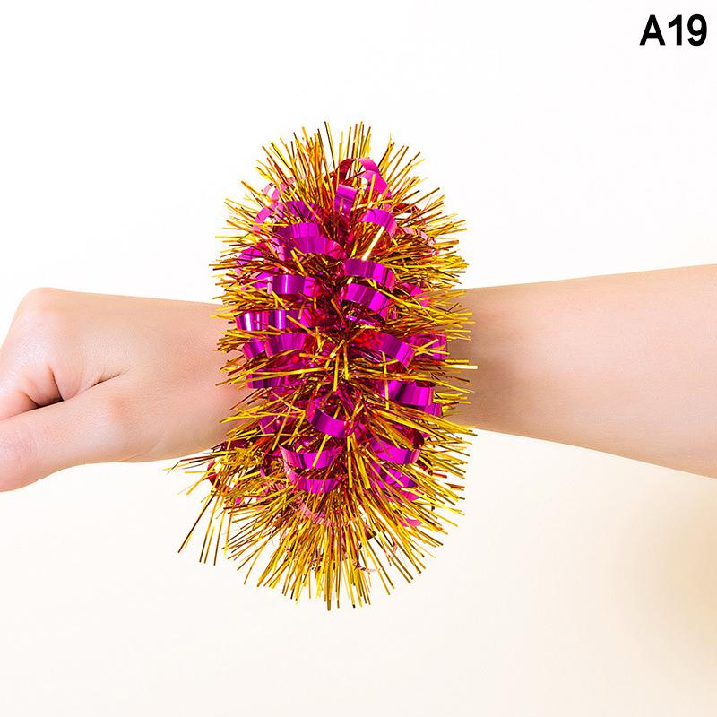 2Pcs Kids Game Pom Poms Apply To Sports Game 27 Styles Practical Cheerleading Cheering Flower Ball Sports Games Bracelet