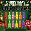 24Pcs Halloween Led Finger Lights Neon Party Favors Glow In The Dark Rave Party Supplies Goodie Bag Stuffers Box Prizes
