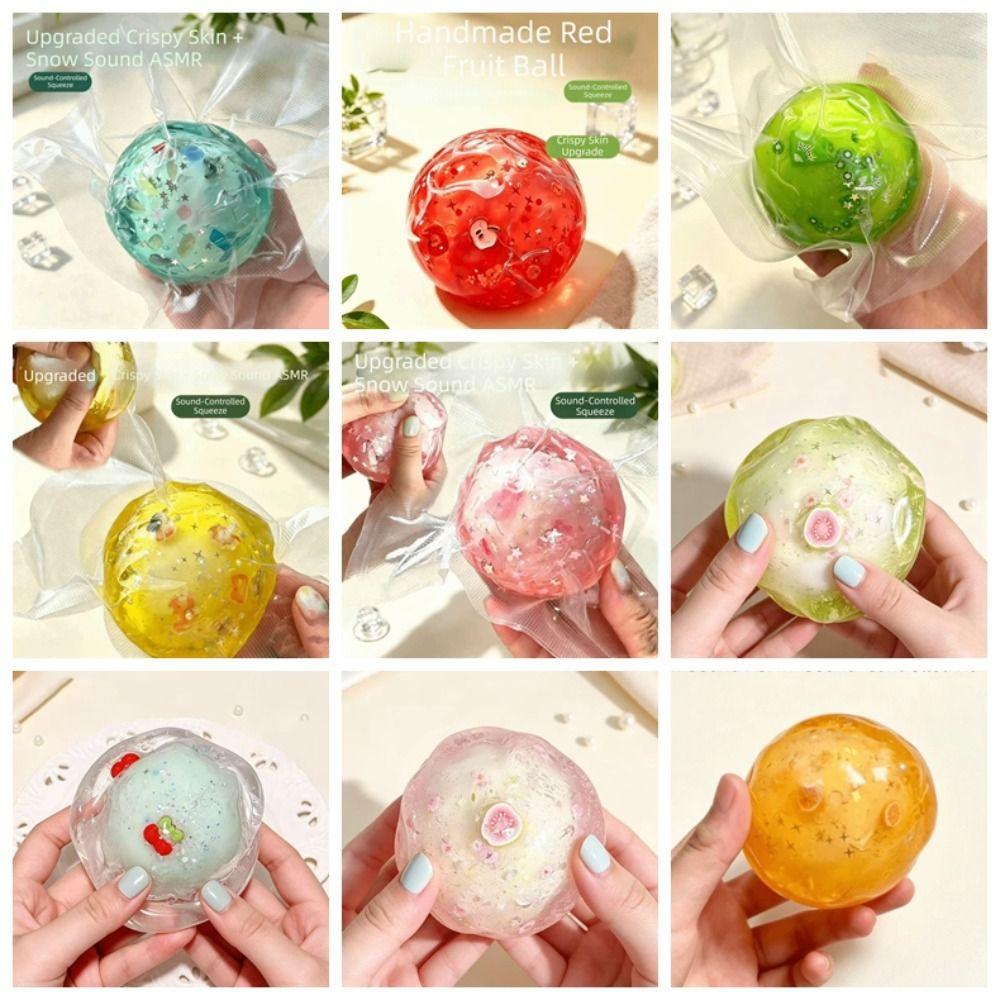 Shapable Wax Crunchy Squishy Satisfying Sound Sensory Fidget Ball Crispy Squishy Ball Kids Adults