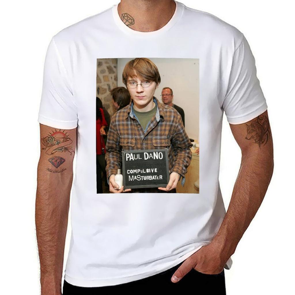 Paul Dano Compulsive Masturbater Tshirt Holiday Casual Short Sleeve Top