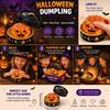 Glitter Filled Halloween Spooky Glitter Dumpling Squishies Toys Slow Rising Squishy  Party Favors