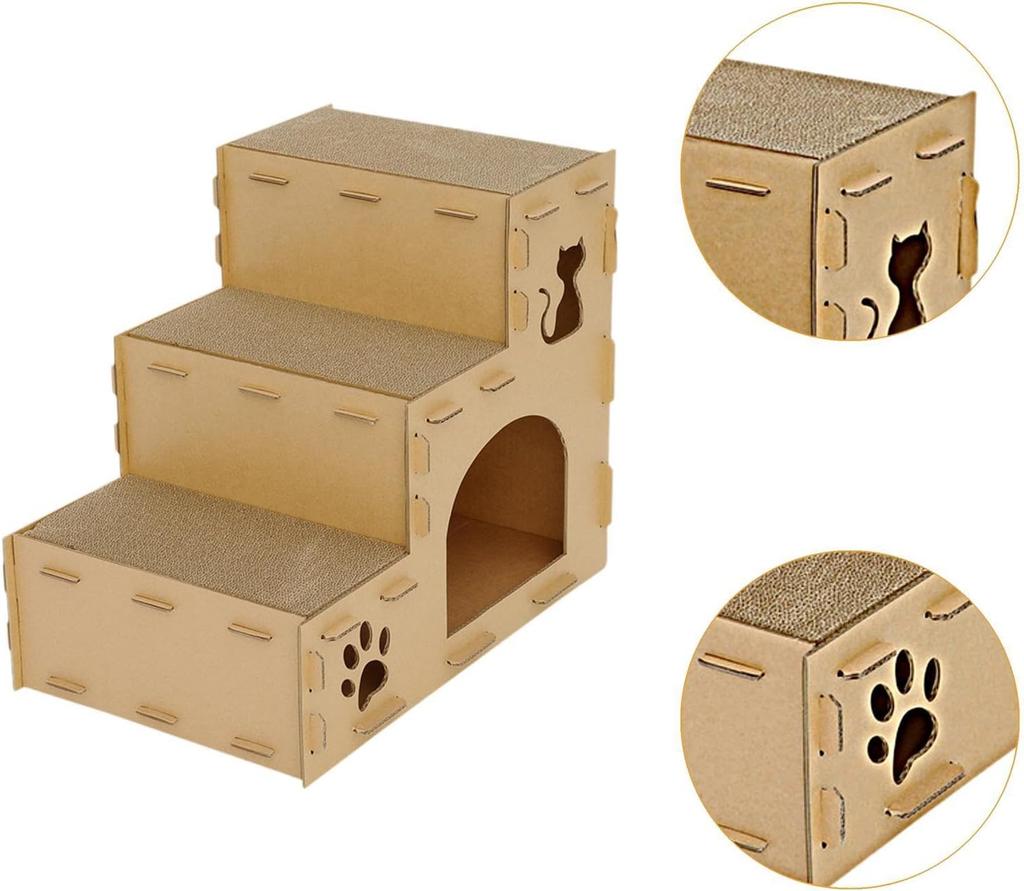Modular Pet Stairs for Elderly Cats - Slip Dog Steps with Detachable Orthopedic Pads