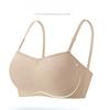 Strapless Seamless Bra for Women Breathable Ice Silk Beautiful Back Bra Anti-slip Gathering Bra Strapless Underwear Push Up Bra