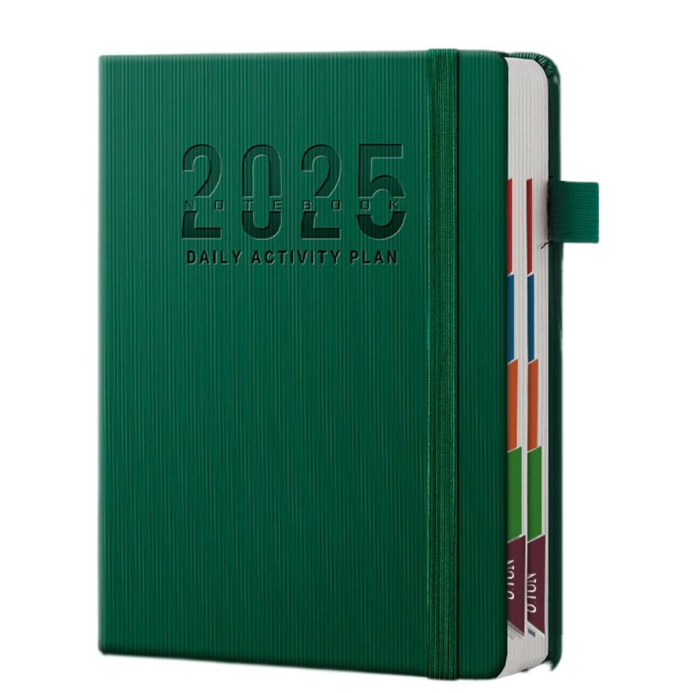 

12 Months 365 Day Notebook To Do List 2025 a5 Notebook 2025 Schedule Planner Notepad Student зелёный