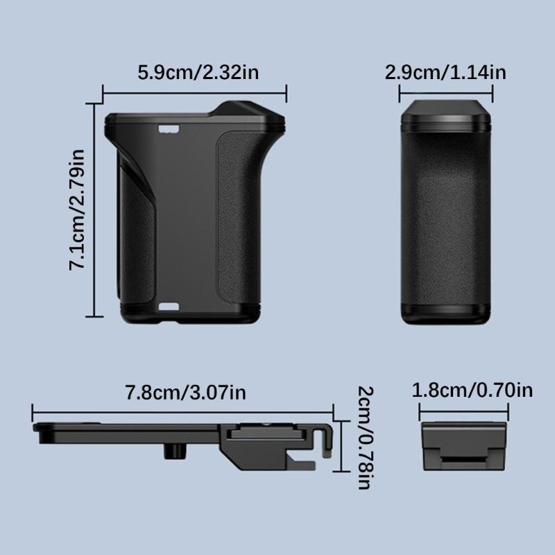 Quick Release Action Camera Grip Handle for Action4/3 Street Shoots Ergonomic Comfort Multiple Interfaces Magnetic