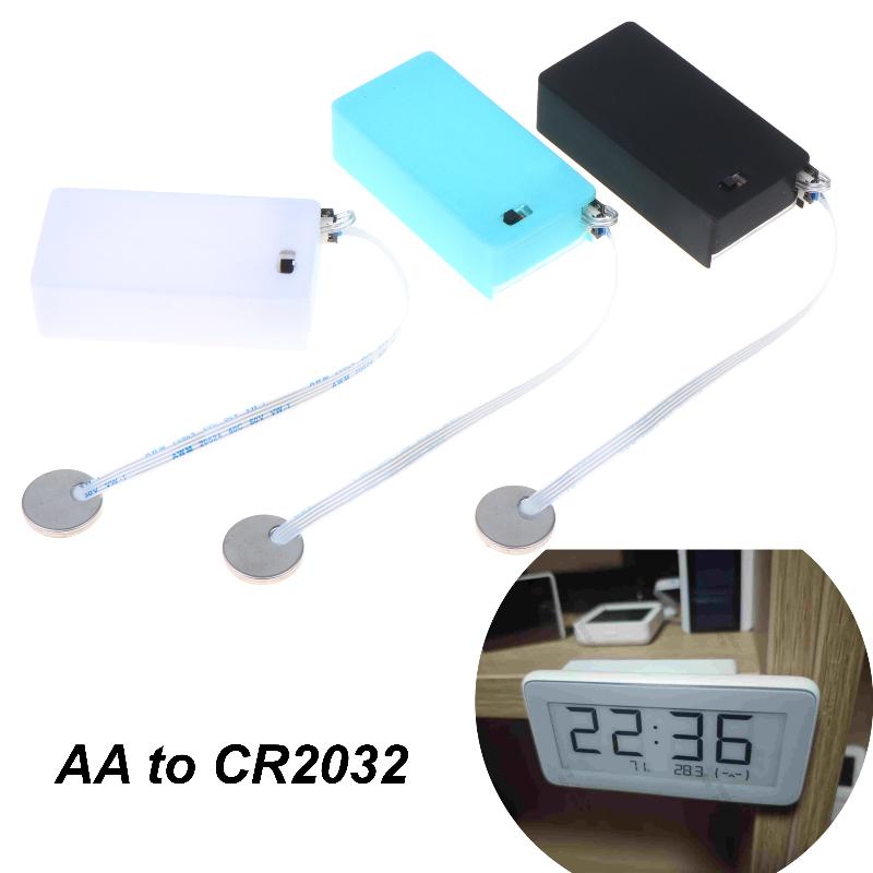 CR2032 to AA Battery Adapter 1Pcs 5X0.15mm Non-Destructive Modification for Holiday String Lights Decorative Electronic Ornaments