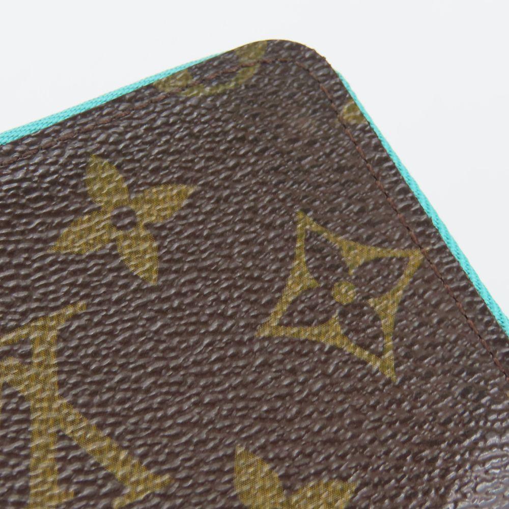 Used LOUIS VUITTON Card Case Mule cult M60910 Monogram Tyu Luco Words Blue Accessory
