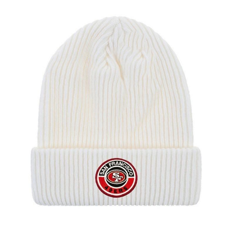 Sports Team Knit Hat - Rugby Baseball Ice Hockey Basketball Embroidered Warm Beanie