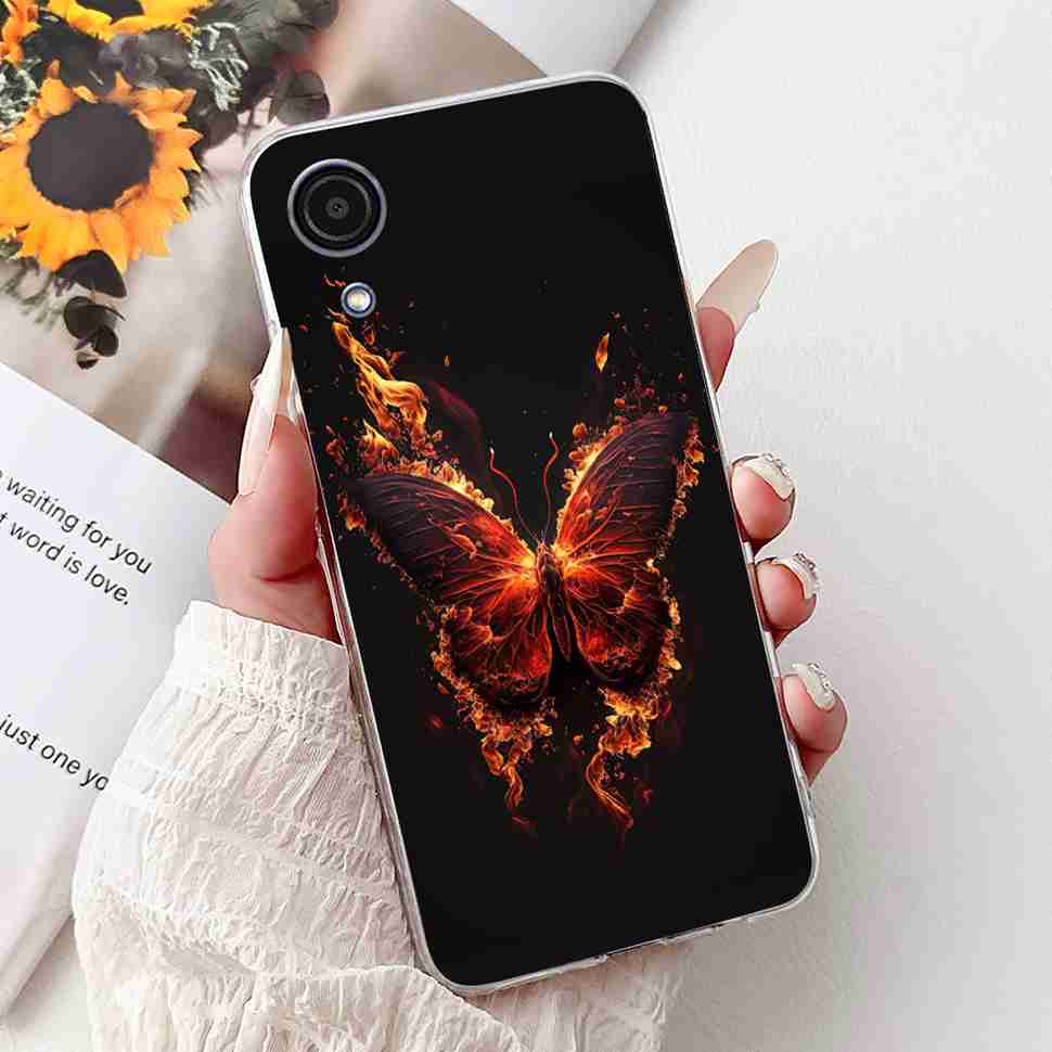 For Samsung A03Core Case Soft Silicone Cute Heart Painted Cover Case For Samsung Galaxy A03 Core SM-A032F TPU Fundas Capa