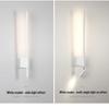 Nordic Minimalist Long Strip Bedside Wall Lamp with Eye-Protecting Reading Light and Switch for Hallways, Entrances, and Hotel Rooms