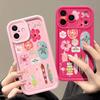 Flower Turtle Print Soft TPU Phone Case For iPhone Air 16e 17 16 15 14 Pro Max 13 12 Pro 15 16 14 Plus Shockproof Silicone Cover