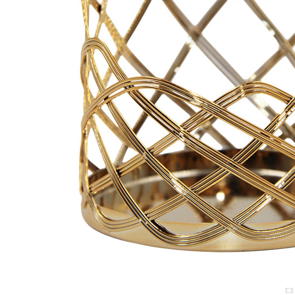 Stand, Ornament Candlestick Gold Iron Decorative Crafts for Home Decor