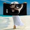 Personalized Alien Face Close-Up Beach Towel Microfiber Beach Towel Thin Absorbent for Beach Swimming Yoga Bath Sports. 0910382