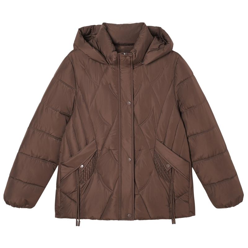 Plus Size L-5XL Fashion Female Coat Winter Jackets Hooded Loose Thick Warm Middle Age Women Parkas