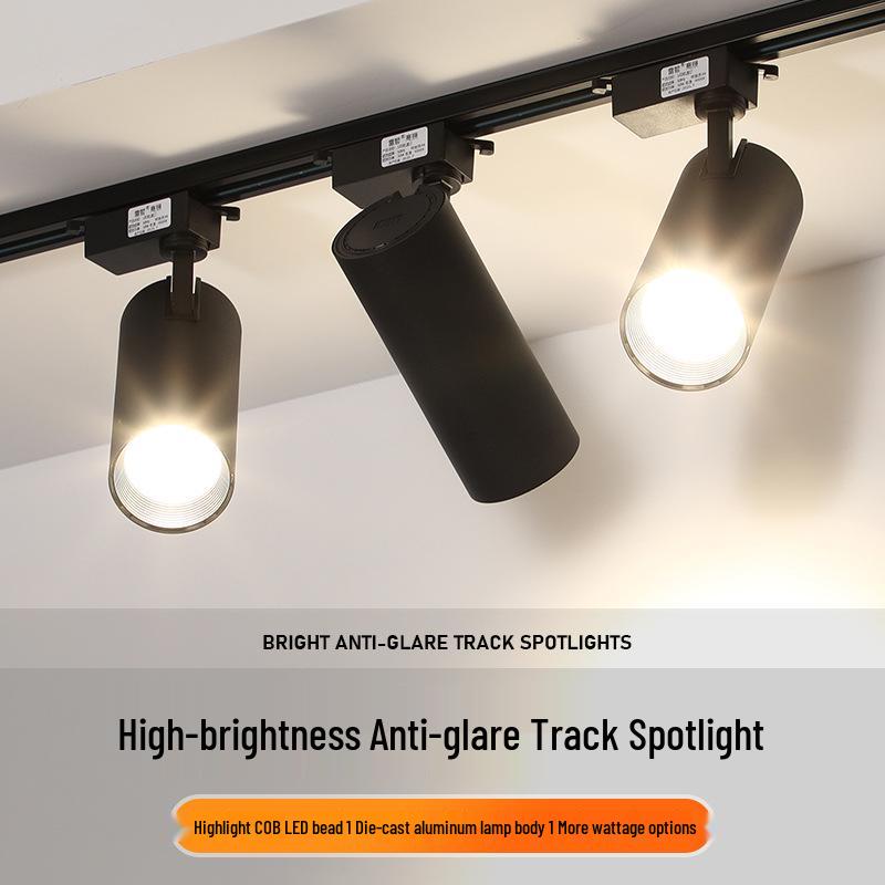Energy-Efficient Track Lighting for Clothing Store Displays with High CRI COB Technology