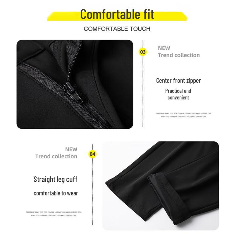 Men's Plus Size Straight Leg Elastic Casual Sport Pants