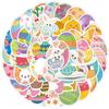 Easter Bunny Sticker Set: 50 Waterproof Decals for Phone, Water Bottle, Car - Creative Decor for Students