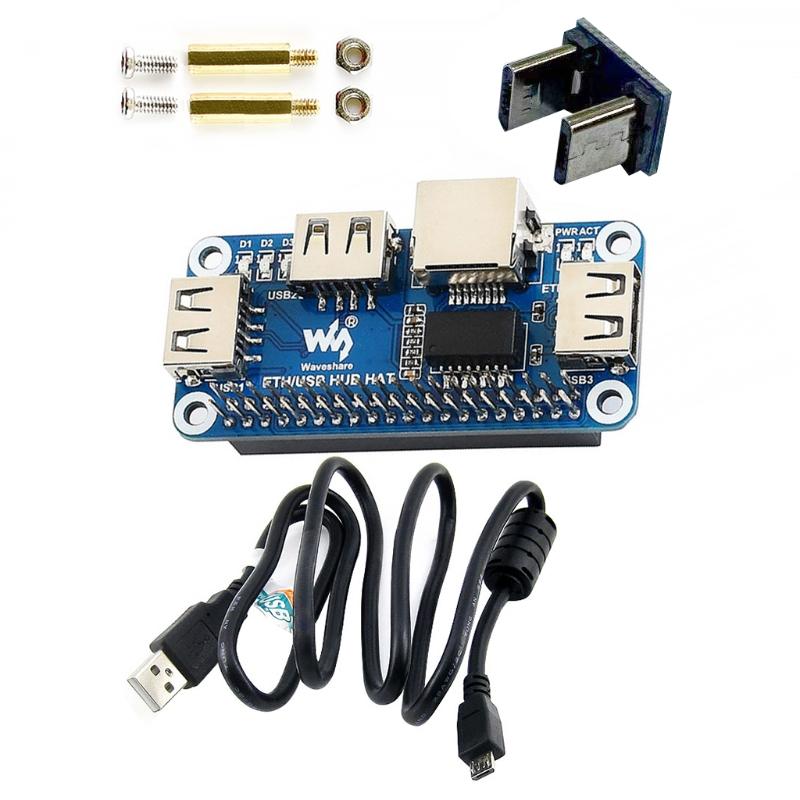 

Replacement Accessories USB to Ethernet RJ45 Port USB HUB Splitter Compatible for 4B/ W