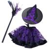 Ensembles de Costumes de Sorcière pour Halloween Ensemble de Costume de Sorcière Prêt pour la Fête d'Halloween Pour Femmes avec Pièces à Combiner