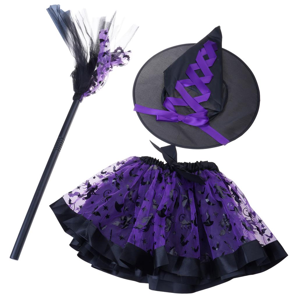 Ensembles de Costumes de Sorcière pour Halloween Ensemble de Costume de Sorcière Prêt pour la Fête d'Halloween Pour Femmes avec Pièces à Combiner