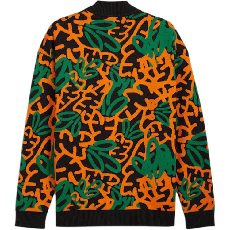 Puma X Carrots Collaboration Ss24 Brand Logo Fashion V-Neck Button Long Sleeve Shirt Unisex Shirts Multicolor 627446-01