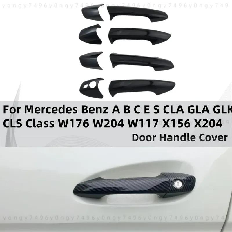 Accessories For Mercedes Benz A B C E S CLA GLA GLk CLS Class W176 W204 W117X156 X204 Decoration Door Handle Cover Paste Style