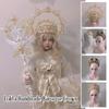 Lolita Gothic KC Crown Church Pope Tiara Renaissance Headband DIY Vintage Baroque Hat Headpiece Decor Headwear Props