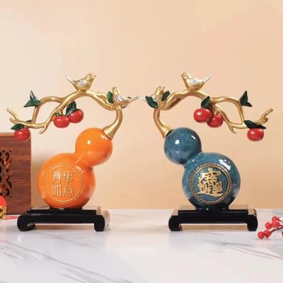 Home Living Room Everything Goes Smoothly Gourd Ornaments New House Housewarming Gifts Study Entrance Wine Cabinet Decorations