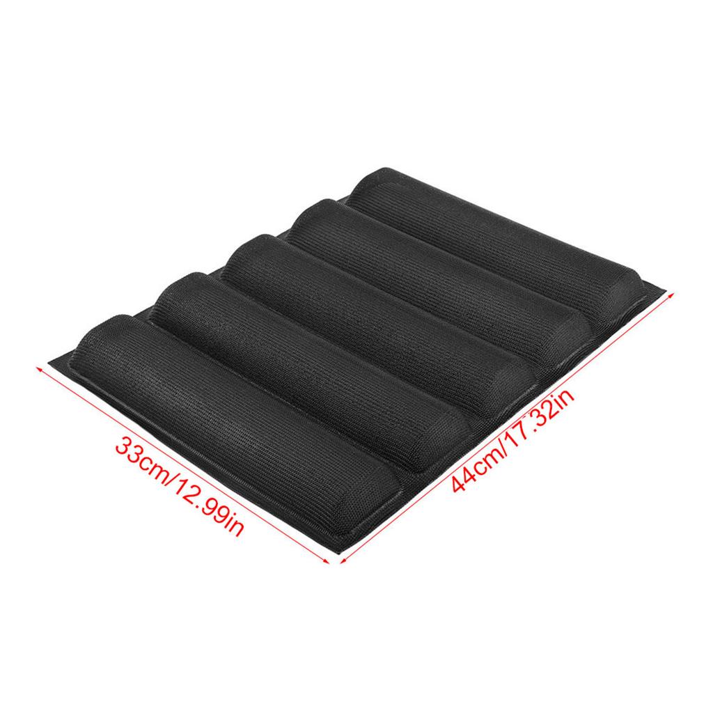 French Bread Bakeware Bread Mold Silicone Oblong Shape Bread Molds Baguette Pan French Bakeware Tray Silicone Baguette Bakeware