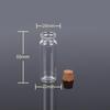 Kleine durchsichtige Glasflasche mit Korken