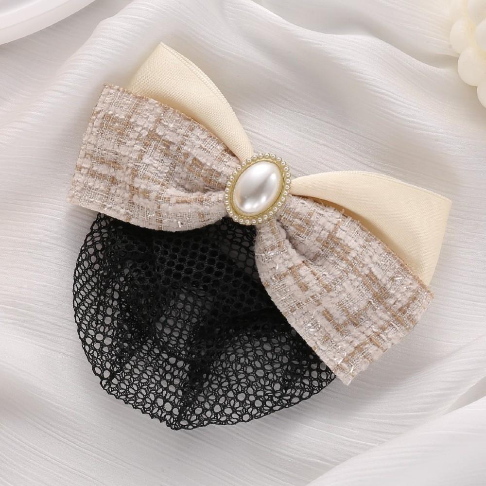 Elegant Net Bun Hair Cover Loose Mesh Nurses Spring Clip New Bun Snood Hair Clip  Funerals