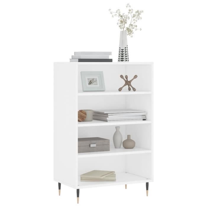 VidaXL Buffet haut blanc 57x35x90 cm bois d'ingénierie 827220