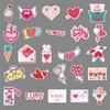 100 personalisierte Cartoon-DIY-Graffiti-Aufkleber zum Valentinstag für Gepäckraum, Laptop, Auto