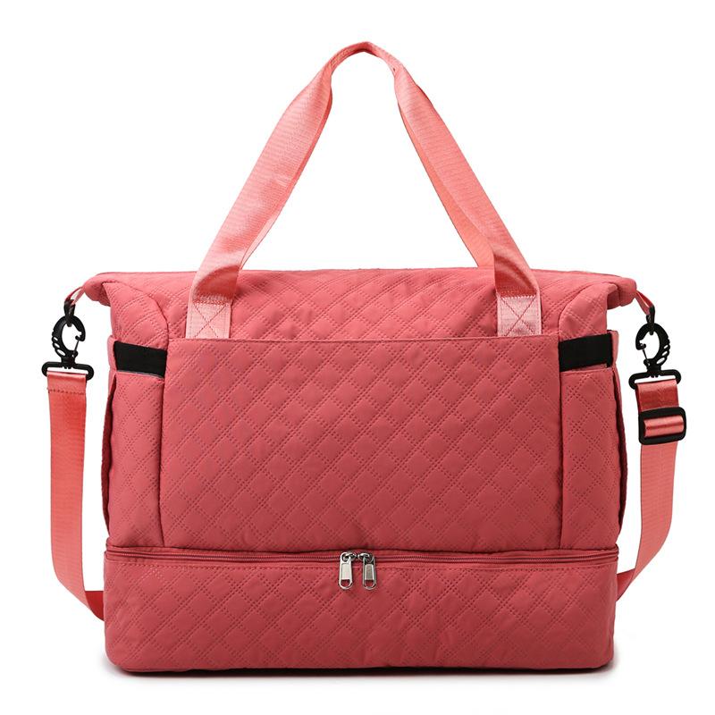 New oblique span fitness bag independent shoe compartment dry and wet separation yoga bag short business trip travel bag