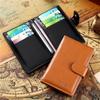 Men’s Long Wallet PU Leather Bifold Card Holder Large Capacity Credit Card Organizer Snap Closure Business Clutch Wallet