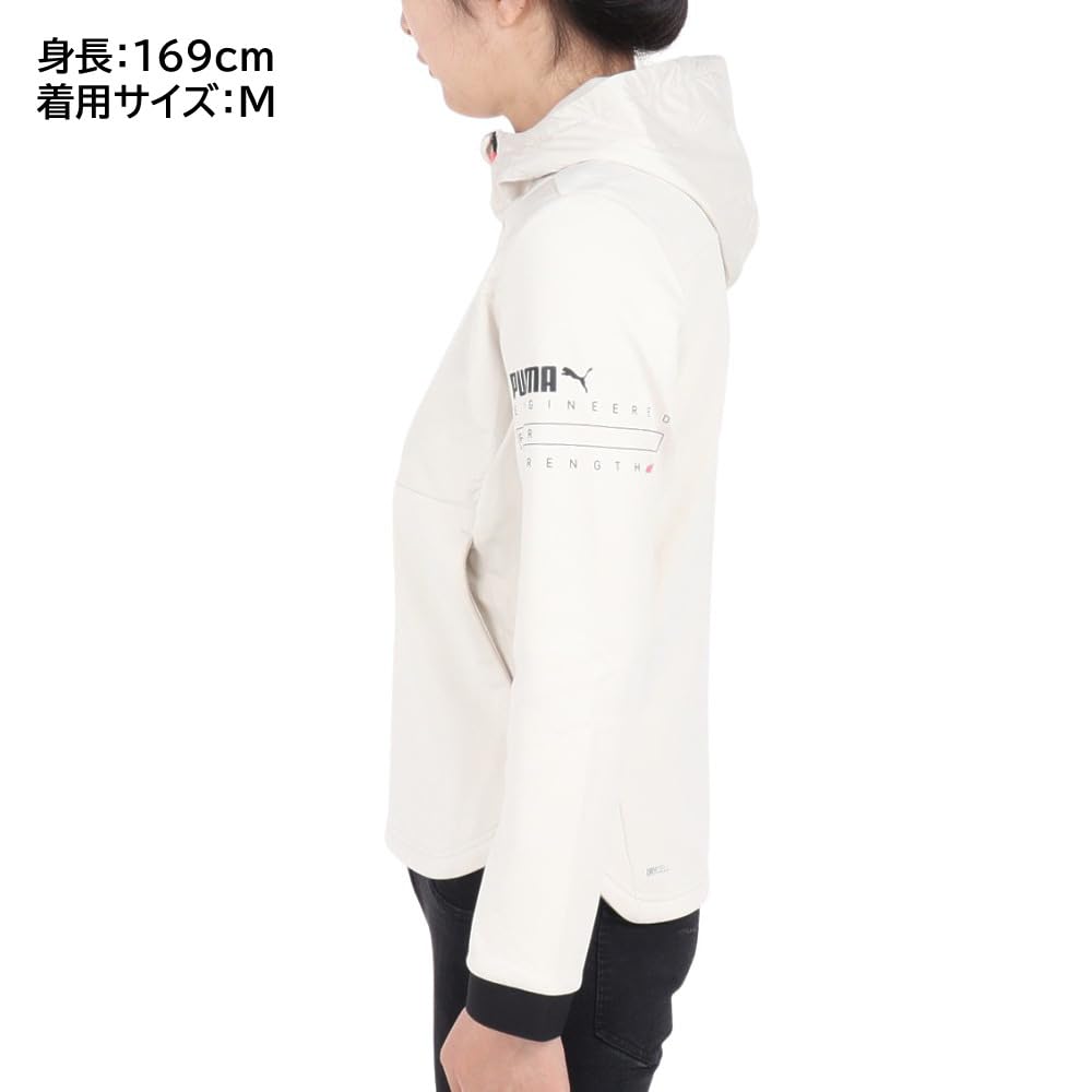 Puma Training Hoodie 524384 by Kana 2023 Alpine Snow Size S Jacket, Breathable, Windproof, Moisture-Wicking, Quick-Drying, Outerwear, (Worn Muramoto),