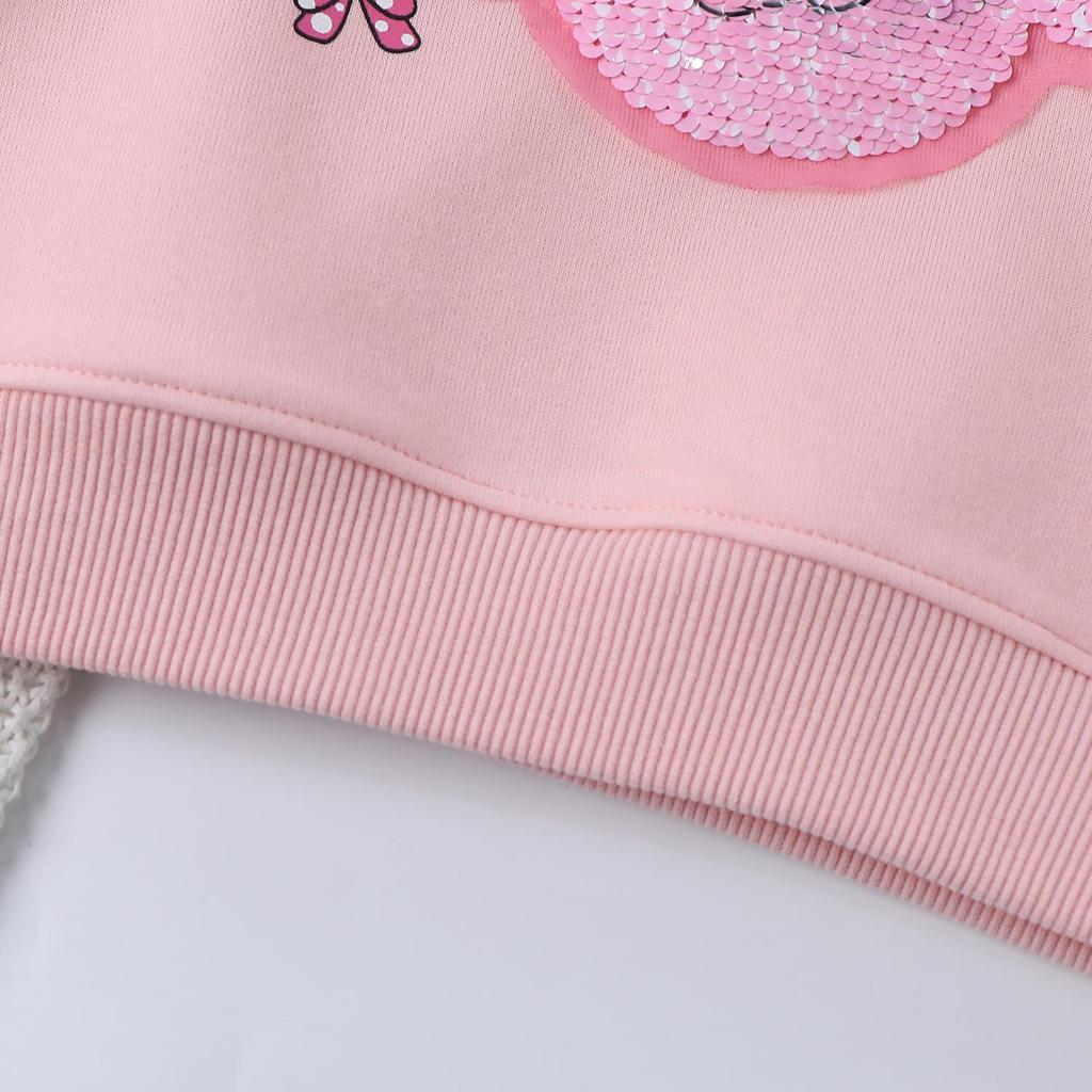 My Melody & Kuromi Farbwechselndes Pailletten-Sweatshirt für Mädchen - Frühling/Herbst 2025 Edition