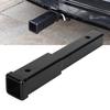 Aleawol Hitch Receiver Towing Receiver 43cm Total 1500kg Weight Hitch Receiver Extender for and Bike No Tools or Drilling Required 12-inch Extension,