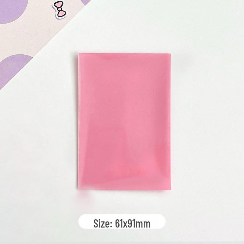 Transparent Two-Layer Macaron Color Card Holder for Photos and Small Cards