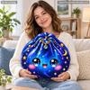 Kawaii Galaxy Dumpling Pillow Starry Bao Cushion Cute Space Throw Pillow Shaped Stuffed Floor Cushion For Home Decor Gift