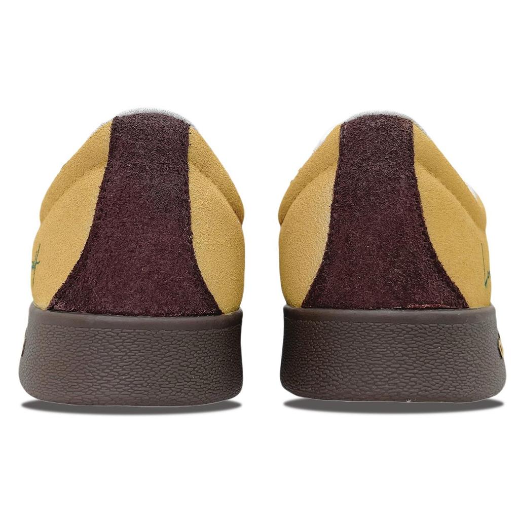 adidas VL COURT 2.0 Abriebfeste Low-Top Skateboard-Schuhe Unisex Gelb Braun HQ1802(Team1071-)